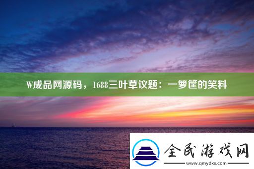 W成品網源碼1688三葉草議題