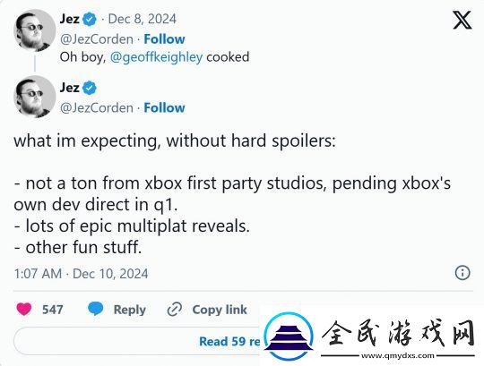 傳聞Xbox計劃在明年第一季度繼續召開直面會TGA卻未透露太多第一方游戲信息
